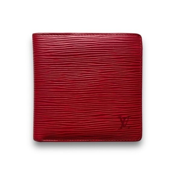 Louis Vuitton Epi Portefeuille Marco Leather Bifold Wallet Red - Picture 1 of 11